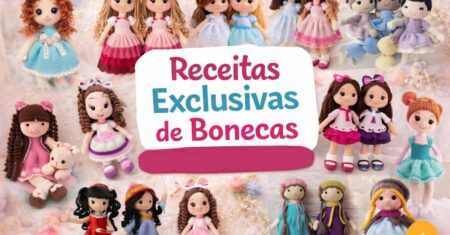 Pack 20 Receitas de Bonecas – Amigurumi